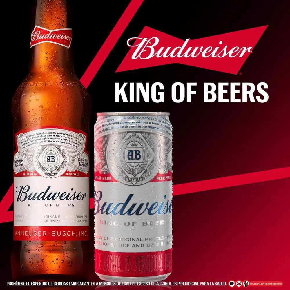 Cerveza Budweiser - La Irlandesa Licores