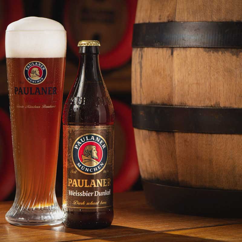 Cerveza paulaner weissbier Dunkel